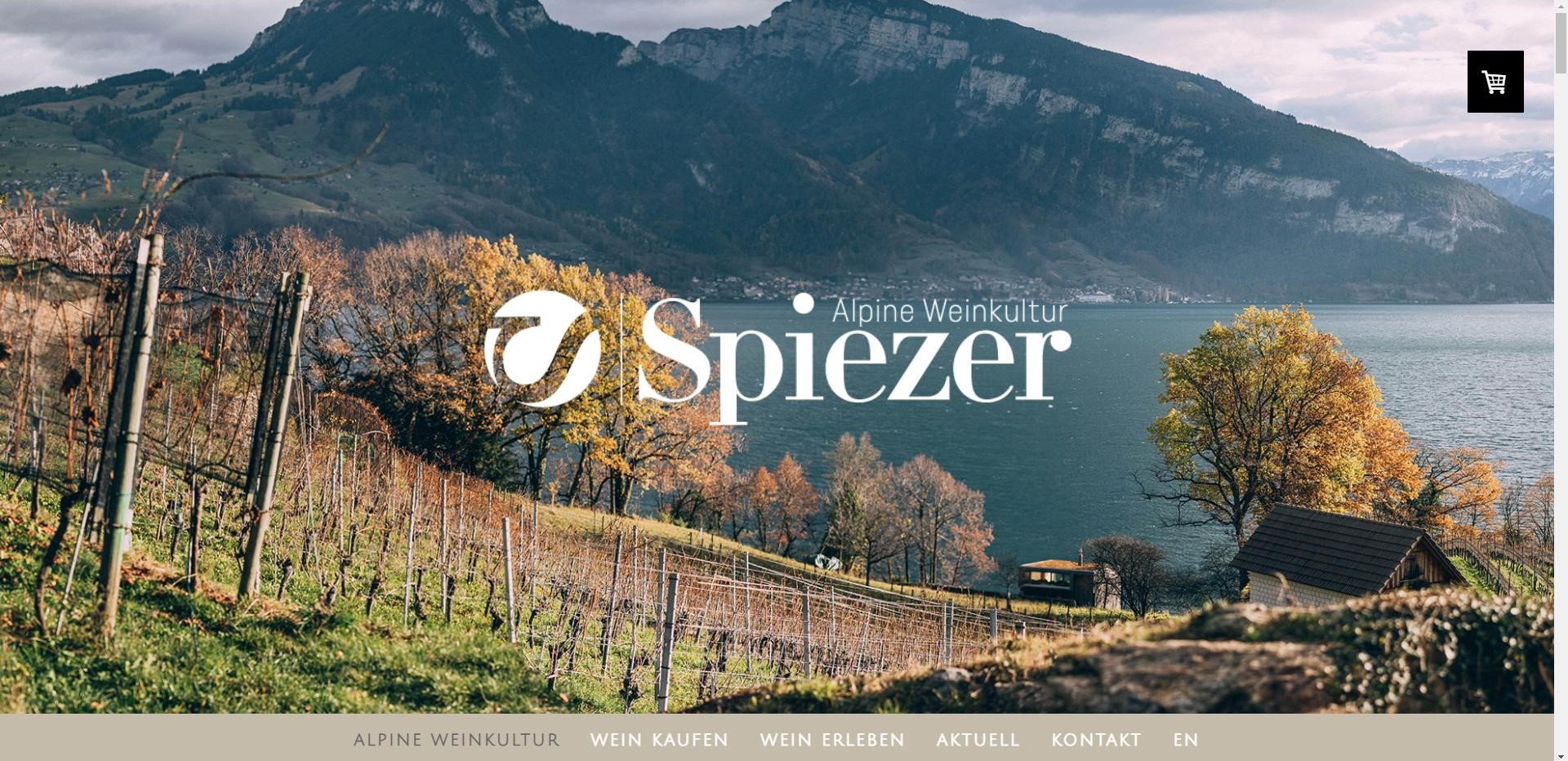 Alpine Weinkultur Einstiegsseite